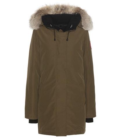 Canada Goose Victoria Down Jacket With Fur-trimmed Hood