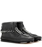 Balenciaga Montana Leather Ankle Boots