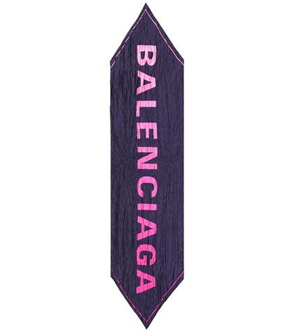 Balenciaga Polka Dot Silk Scarf