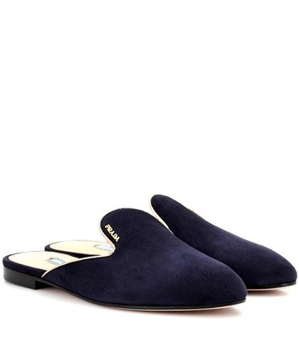Oliver Peoples Suede Slippers