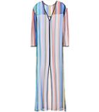 Diane Von Furstenberg Striped Silk Cover-up