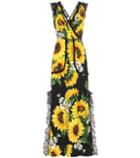 Dolce & Gabbana Sleeveless Floral-printed Dress