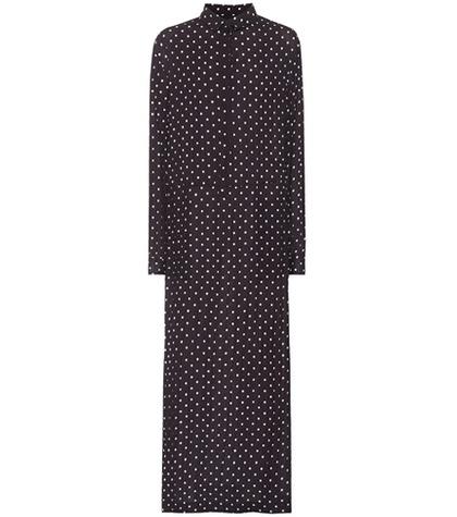 Haider Ackermann Polka-dot Crêpe Maxi Dress