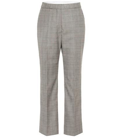 Stella Mccartney High-rise Checked Wool Pants