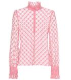 Lucas Hugh Cotton-blend Lace Top