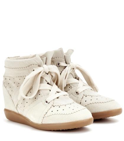 Current/elliott Étoile Bobby Suede Wedge Sneakers