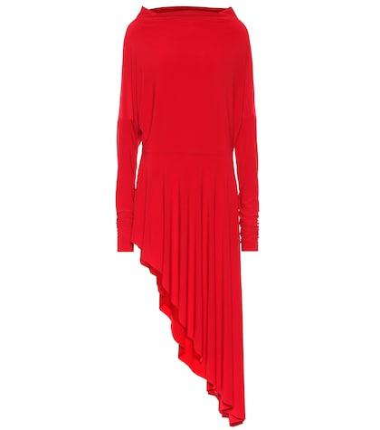 Chlo Asymmetric Stretch-jersey Dress