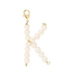 Timeless Pearly Letter K Pearl-embellished Charm