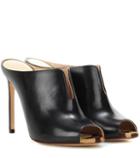 Francesco Russo Leather Mules