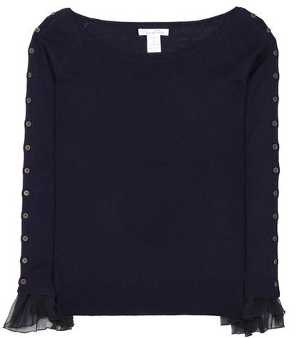 Oscar De La Renta Wool And Silk Sweater