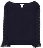 Oscar De La Renta Wool And Silk Sweater