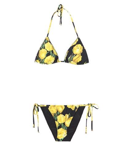 Diane Von Furstenberg Printed Triangle Bikini