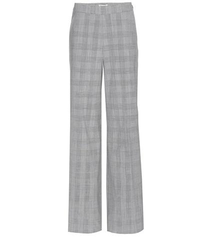 Etro Checked Wide-leg Trousers