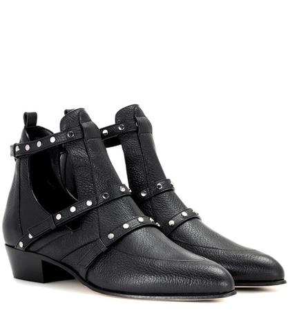 Loro Piana Harley 30 Leather Cut-out Boots