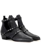 Loro Piana Harley 30 Leather Cut-out Boots