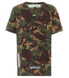 Off-white Printed Camouflage Cotton T-shirt