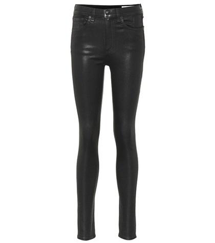 Rag & Bone High-rise Coated Skinny Jeans