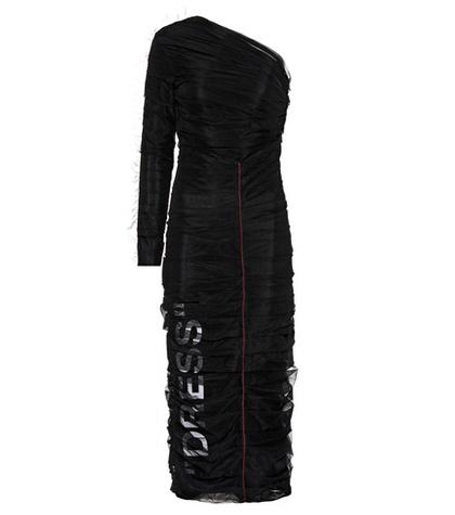 Off-white One-shoulder Tulle Dress
