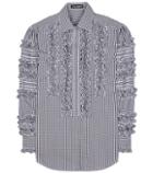 Rick Owens Ruffled Cotton-blend Shirt