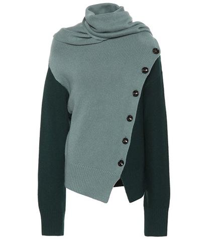 Joseph Draped Wool And Cashmere Sweater