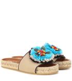 Etro Embellished Canvas Slides