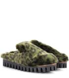 Ganni Gregor Faux-fur Slippers