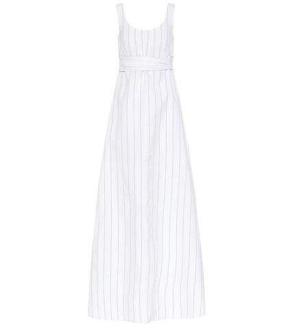 Etro Striped Poplin Maxi Dress