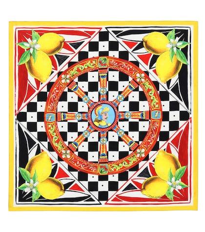 Dolce & Gabbana Printed Silk Twill Scarf