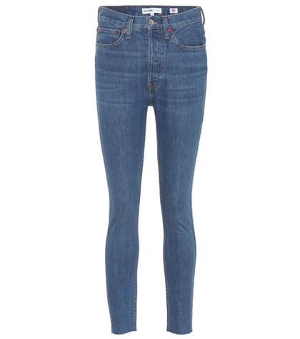 Proenza Schouler High Rise Ankle Crop Skinny Jeans