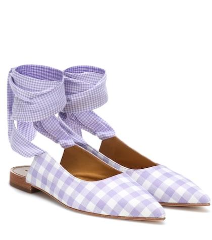 Dolce & Gabbana Checked Ballet Flats