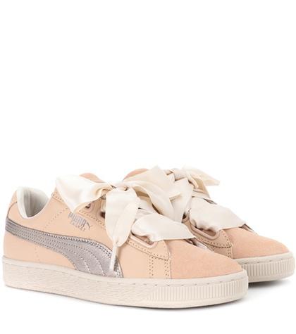Puma Basket Heart Up Leather Sneakers