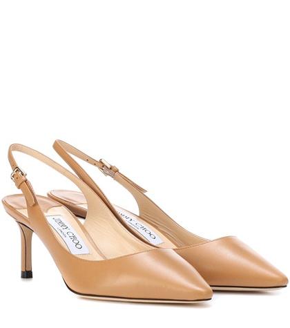 Jimmy Choo Erin 60 Leather Slingback Pumps