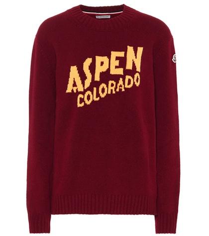 Moncler Wool And Cashmere Intarsia Sweater