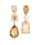 Oscar De La Renta Mixed Jewel Clip-on Earrings