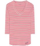 Miu Miu Estelle Striped Cotton T-shirt