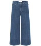 Gianvito Rossi Cropped Wide-leg Jeans