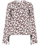 Diane Von Furstenberg Printed Crêpe Top