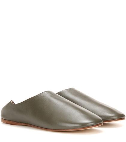 Acne Studios Agata Leather Slippers
