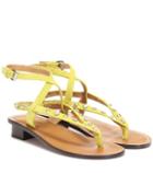 Christian Louboutin Jings Embellished Suede Sandals