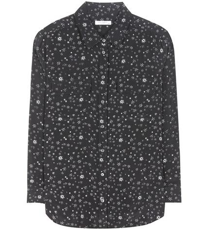 Dolce & Gabbana Signature Printed Silk Blouse