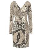 Roberto Cavalli Snakeskin-printed Jersey Dress