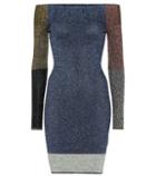 Christopher Kane Lamé Off-the-shoulder Dress