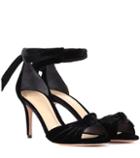 Diane Von Furstenberg New Clarita Midi Velvet Pumps