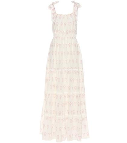 Mcq Alexander Mcqueen Summer Morning Romantic Cotton And Silk Dress