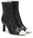 Dolce & Gabbana Grant Leather Ankle Boots