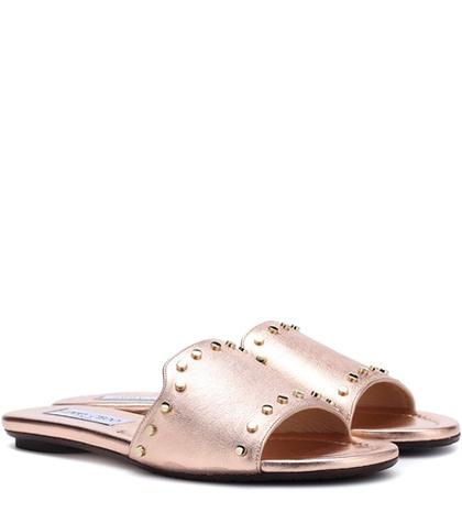 Jimmy Choo Nanda Leather Slides