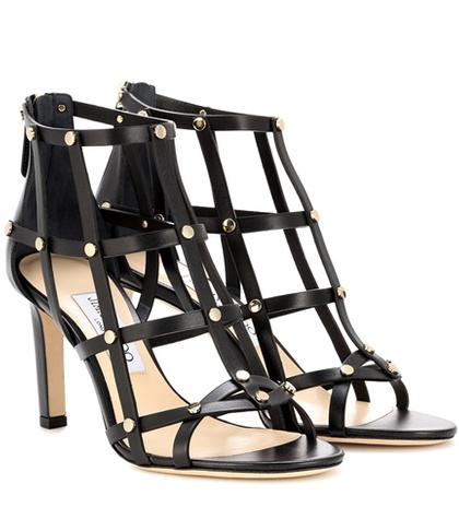 Jimmy Choo Tina 85 Leather Sandals