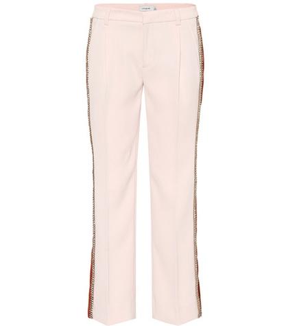 Coach Striped Cropped Trousers