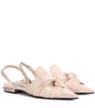 Rupert Sanderson Satin Slingback Ballerinas