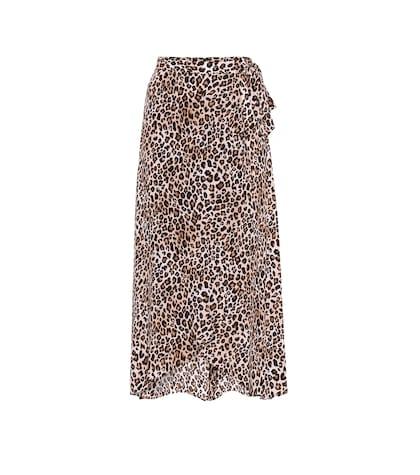 Bottega Veneta Isadora Challis Midi Wrap Skirt